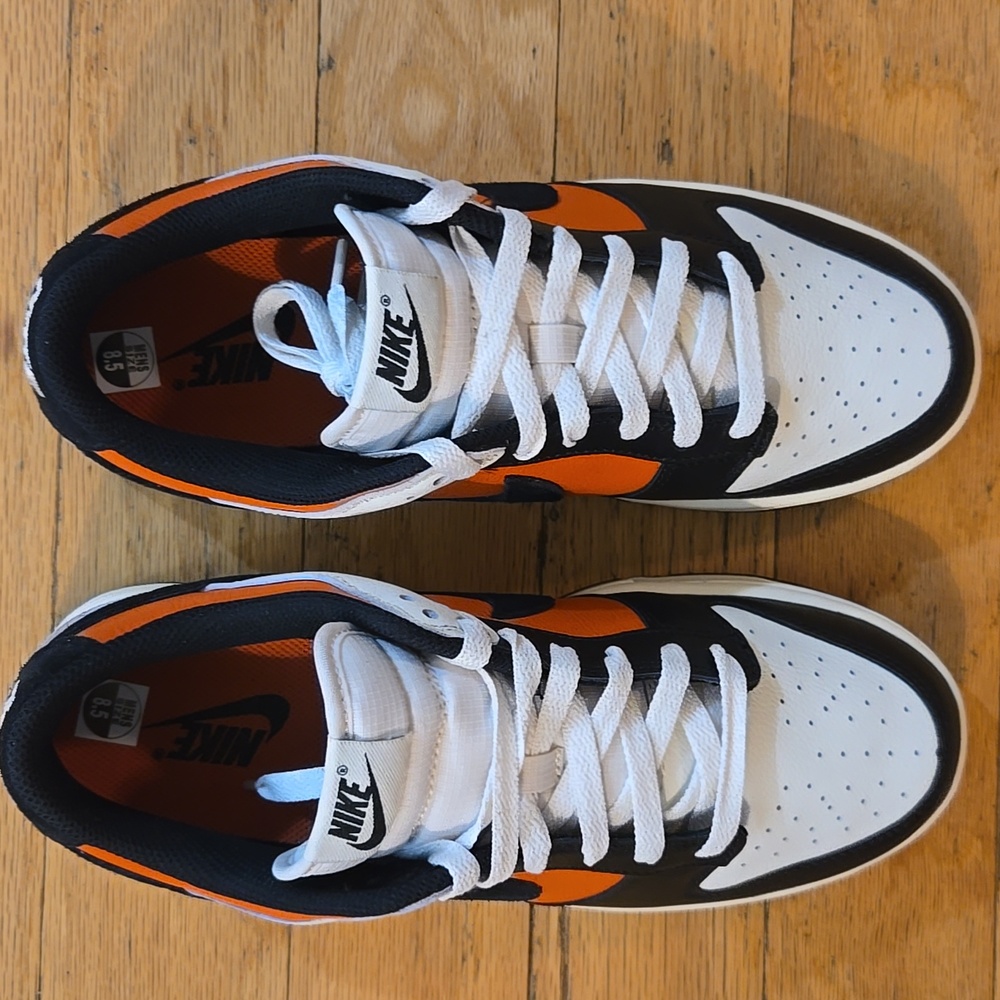 Nike Dunk Low Retro Phanthom Black/Vintage Coral Size M8.5/W10 HQ4988 030 - Picture 4 of 7